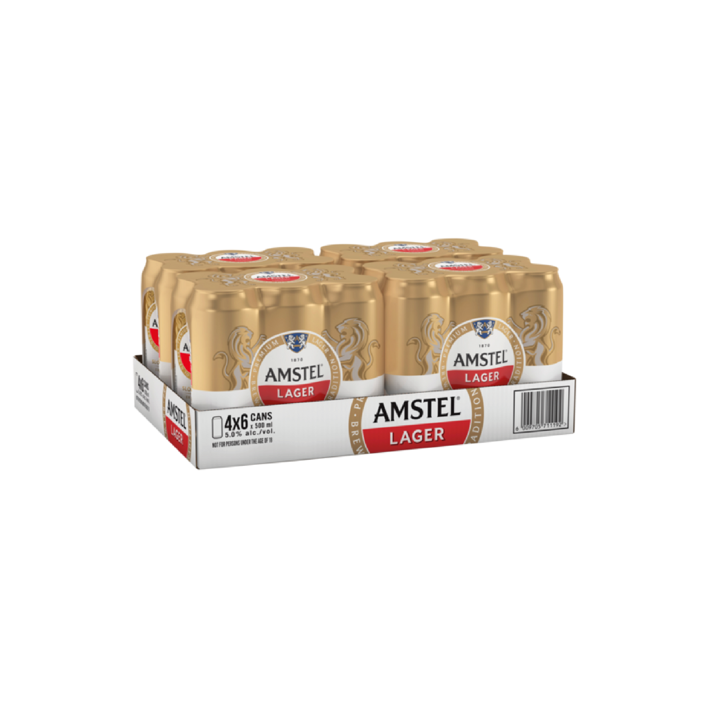Amstel Lager 500ml Can - Case