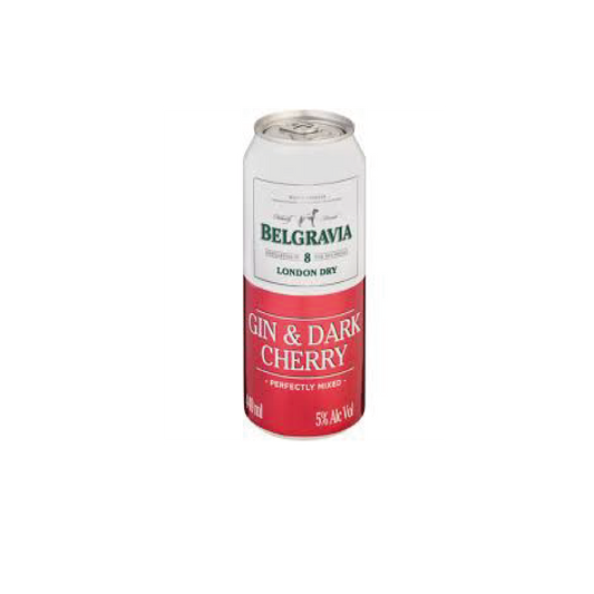 Belgravia Gin & Dark Cherry 440ml Can