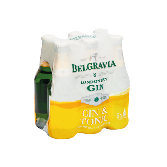 Belgravia Gin & Tonic 330ml Bottles - 6 Pack