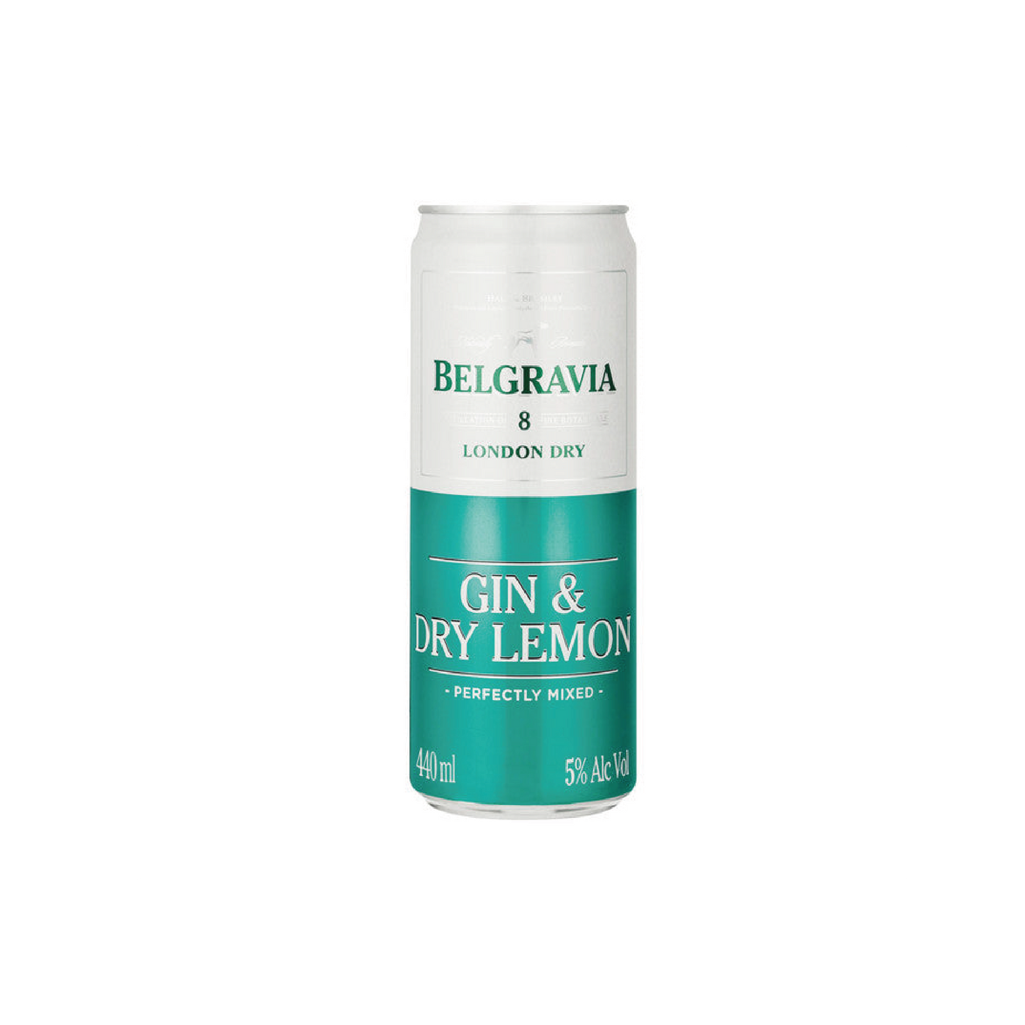 Belgravia Gin & Dry Lemon 440ml Can