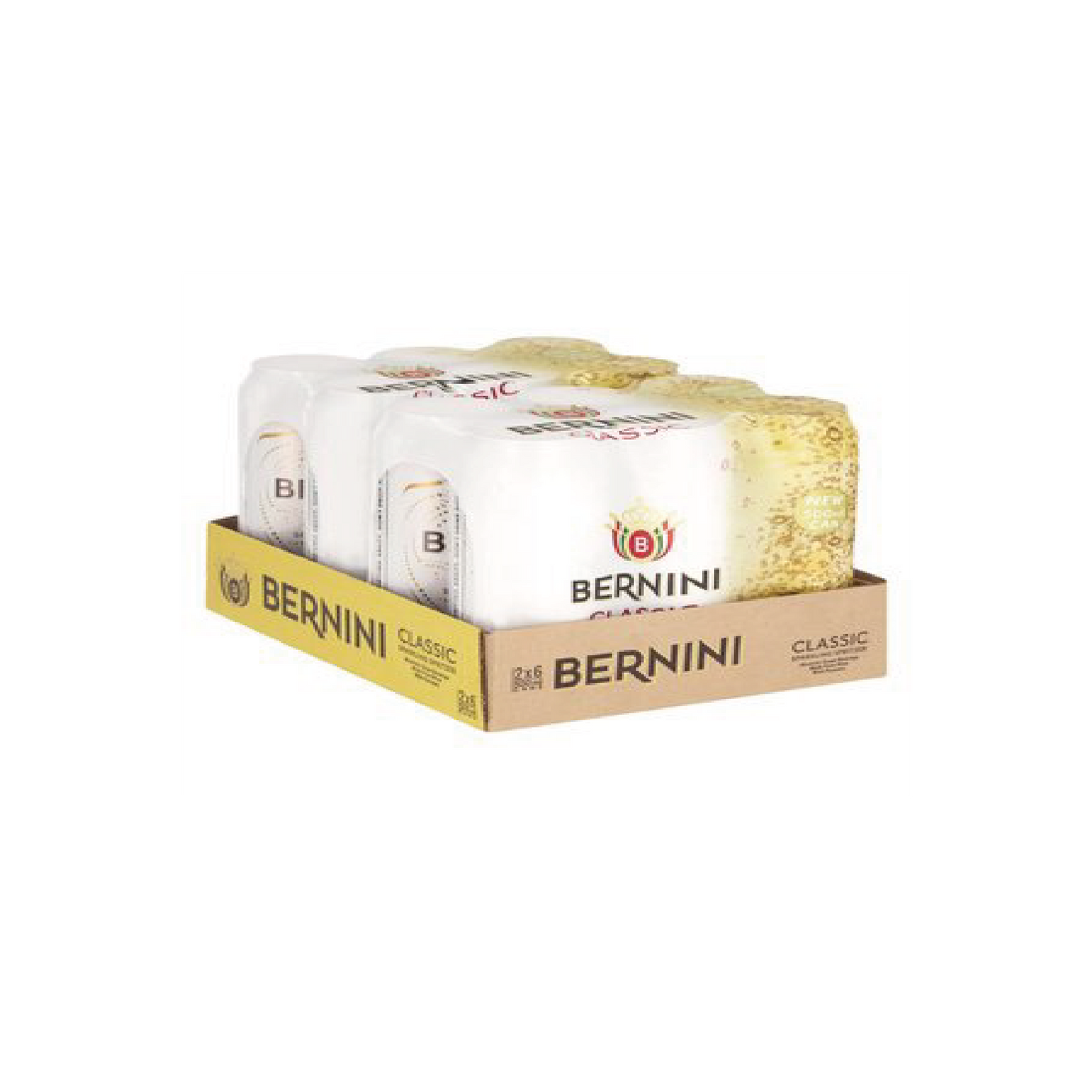 Bernini Classic 500ml Can - 12 Pack Case