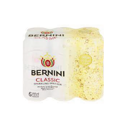 Bernini Classic 500ml Can - 6 Pack