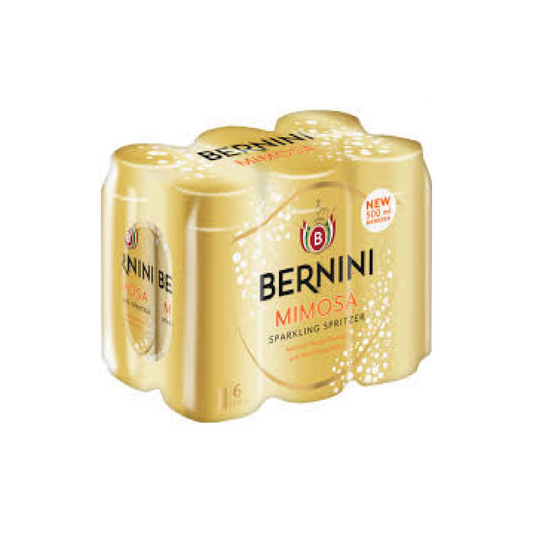 Bernini Mimosa 500ml Cans - 6 Pack