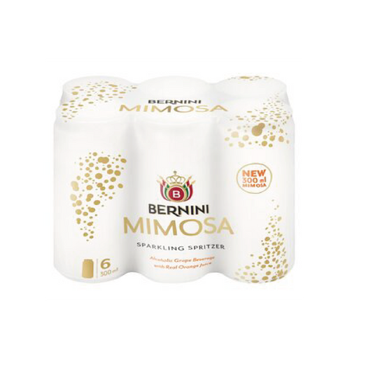 Bernini Mimosa 300ml Can - 6 Pack
