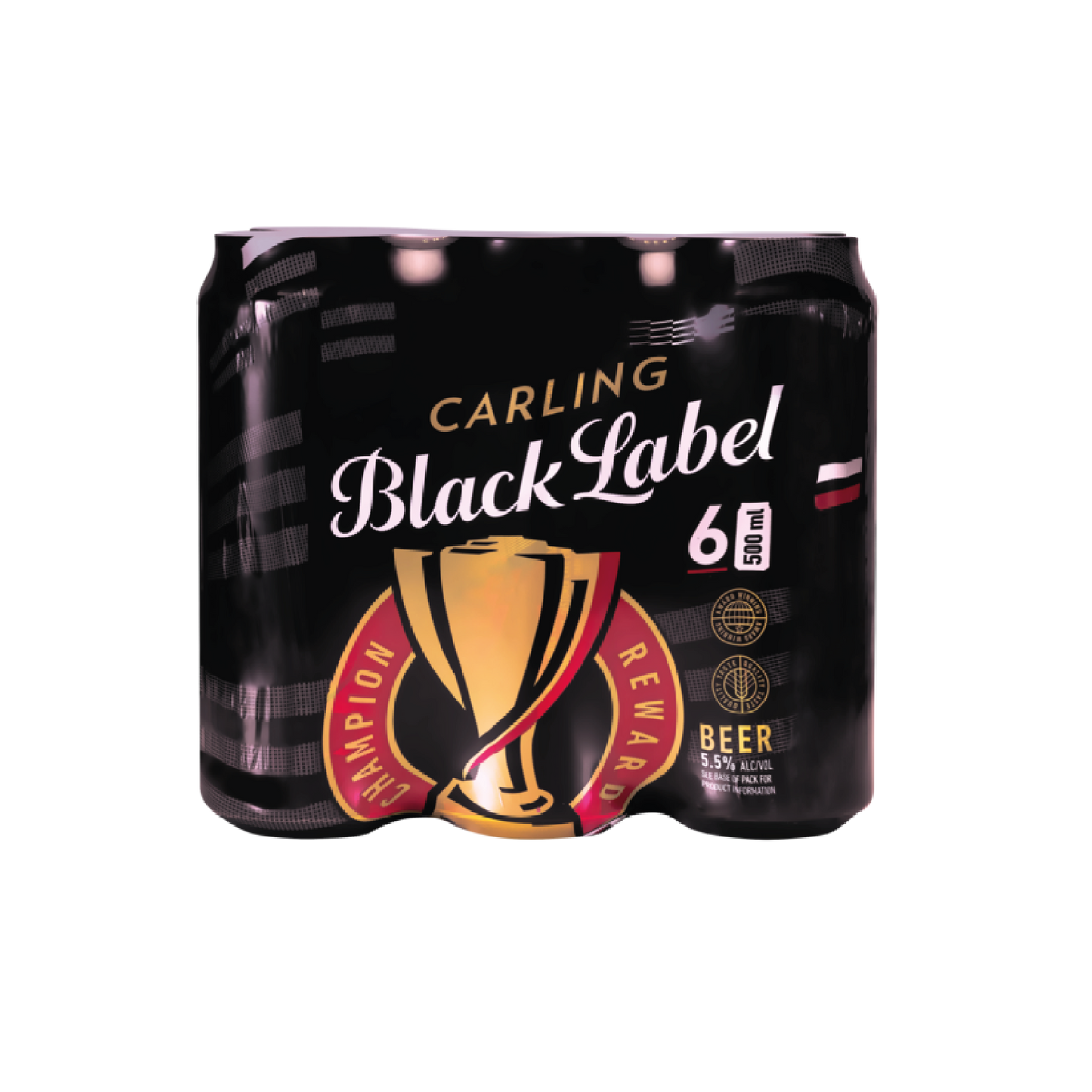 Carling Black Label Beer 500ml Can - 6 Pack