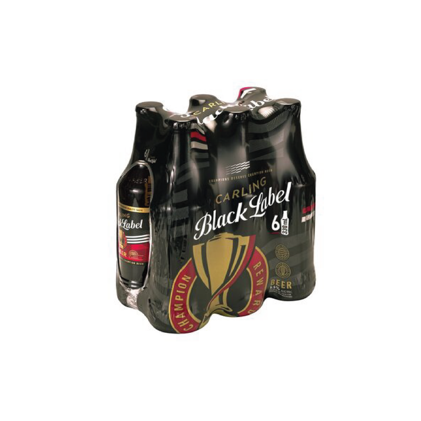 Carling Black Label Beer 330ml Bottle - 6 Pack