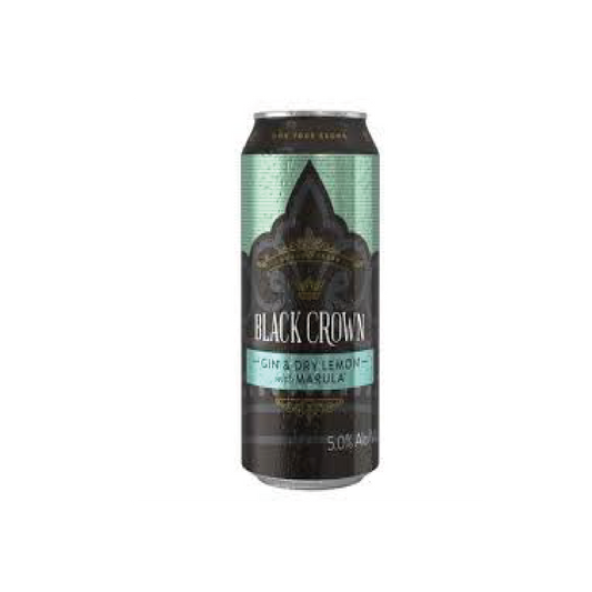 Black Crown Dry Lemon & Marula 440ml Can
