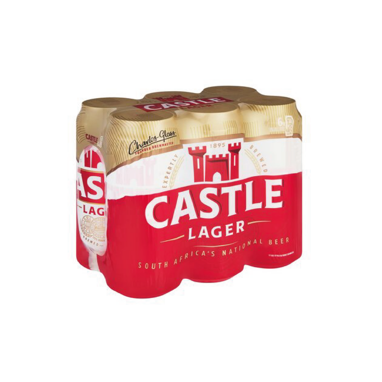 Castle Lager 500ml Can - 6 Pack