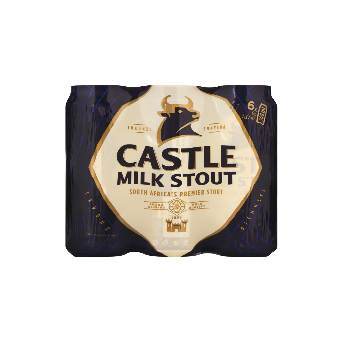 Castle Milk Stout 500ml Can - 6 Pack