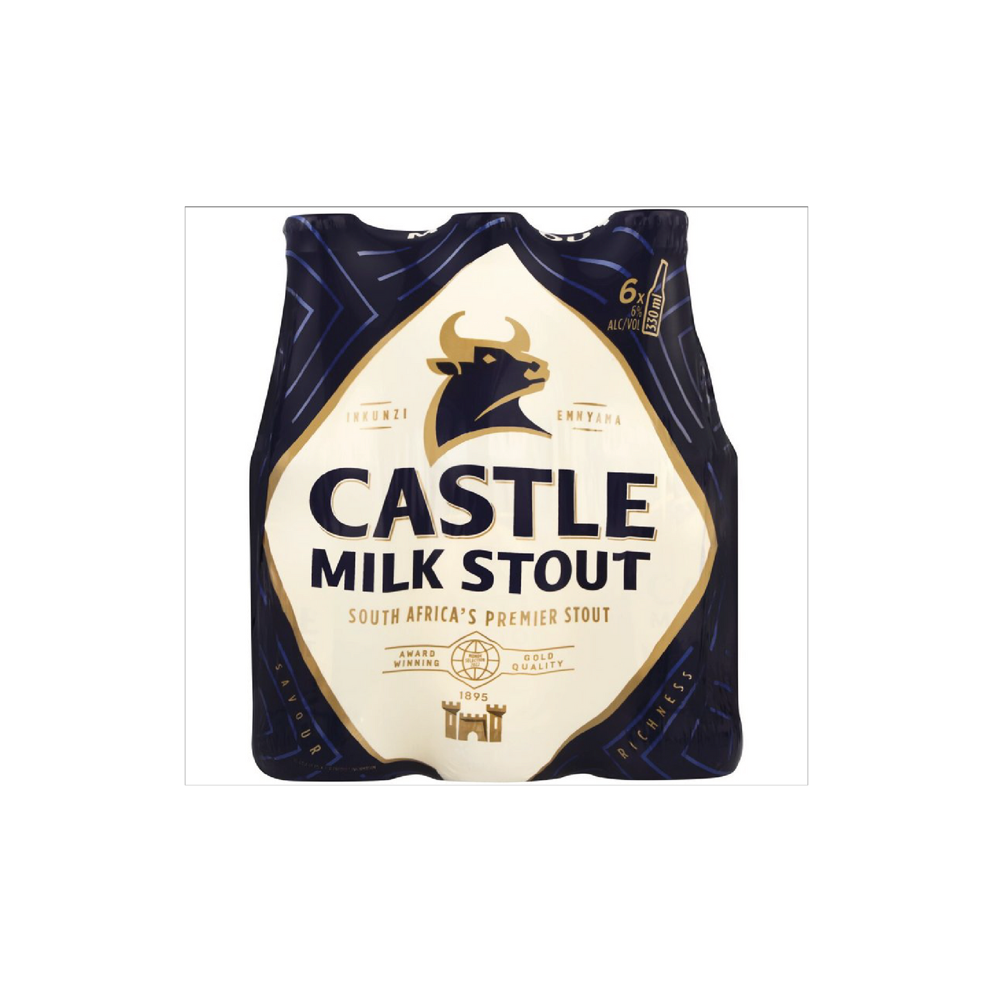 Castle Milk Stout 330ml Bottle - 6 Pack