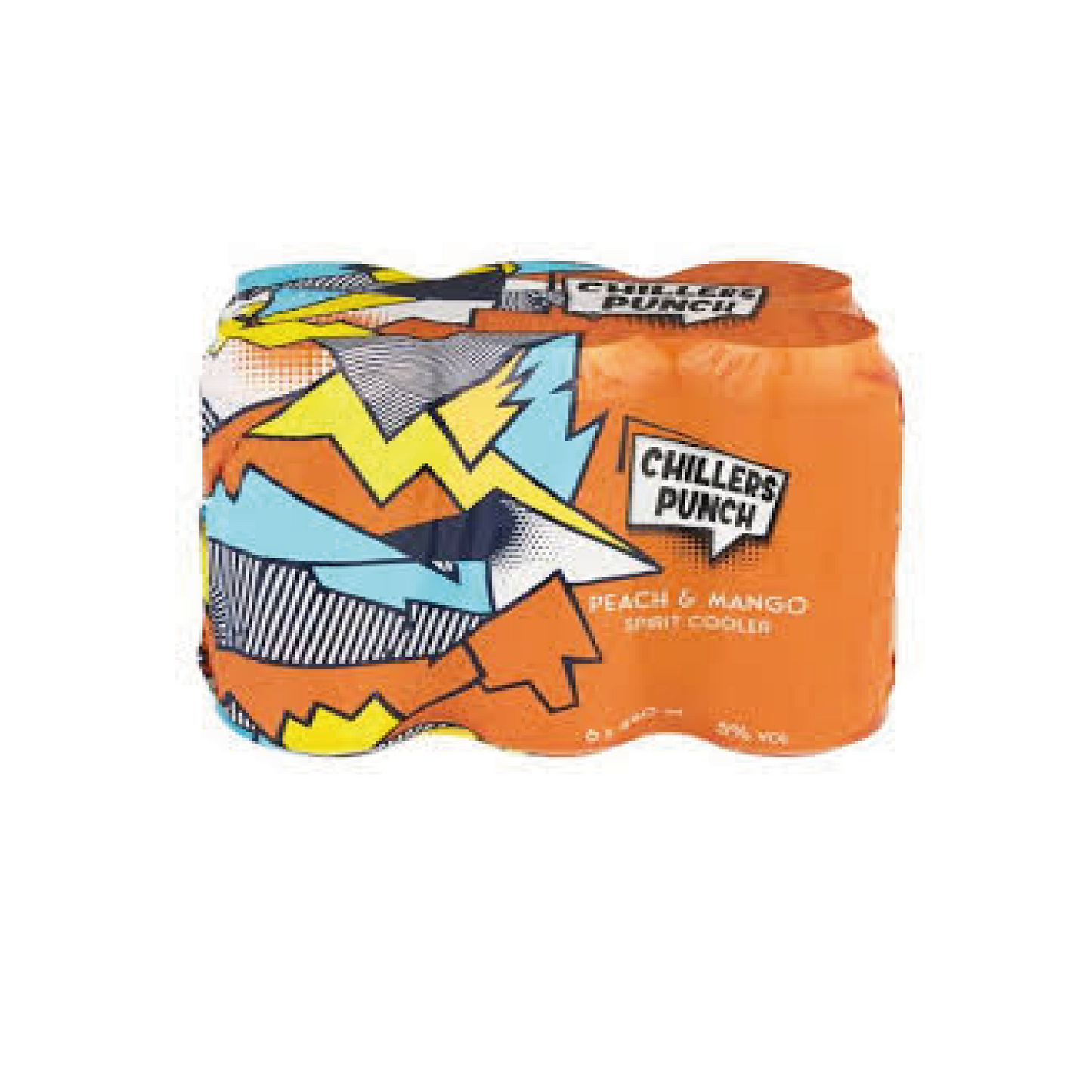 Chillers Punch Peach & Mango 440ml Can - 6 Pack