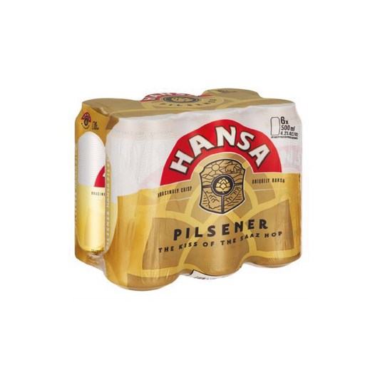 Hansa Pilsner 500ml Can - 6 Pack