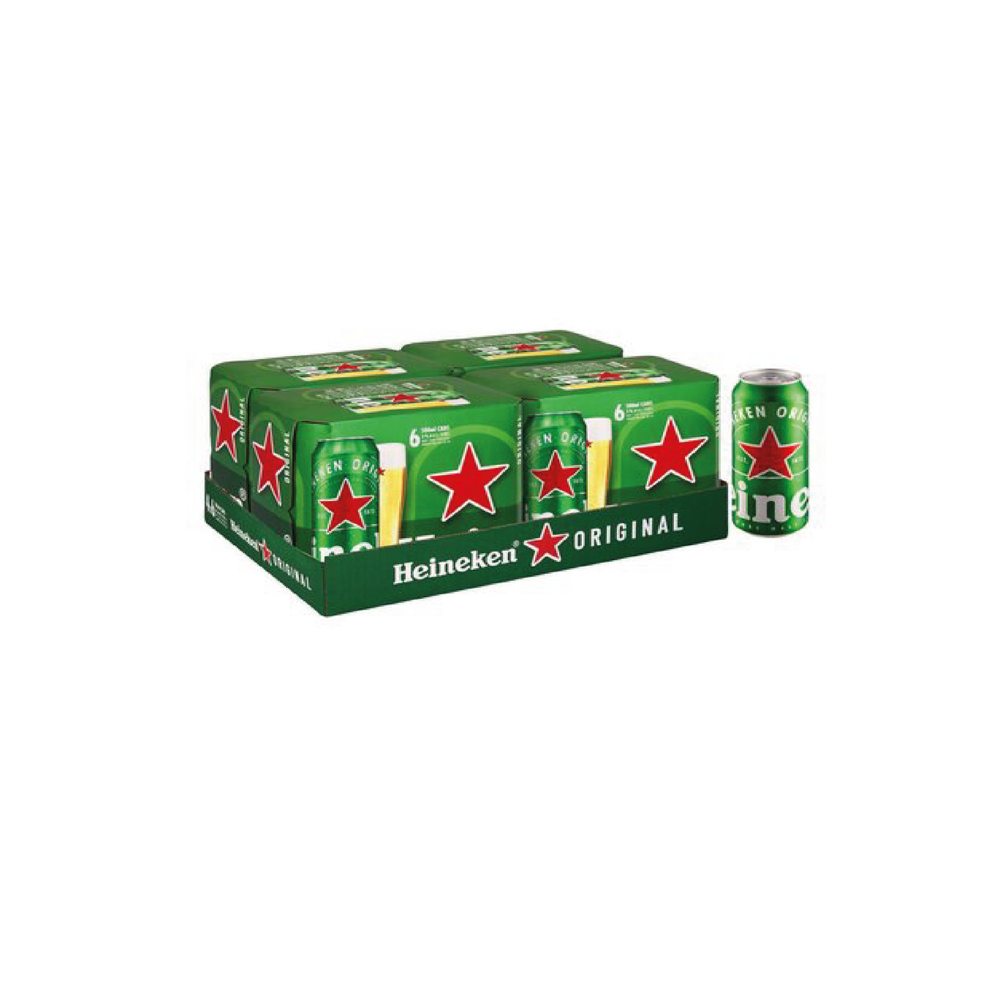 Heineken Lager 500ml Cans - Case