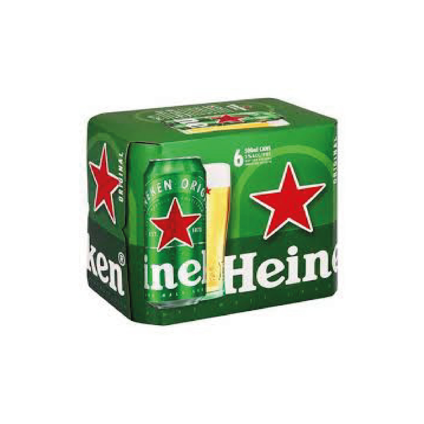 Heineken Lager 500ml Cans - 6 Pack