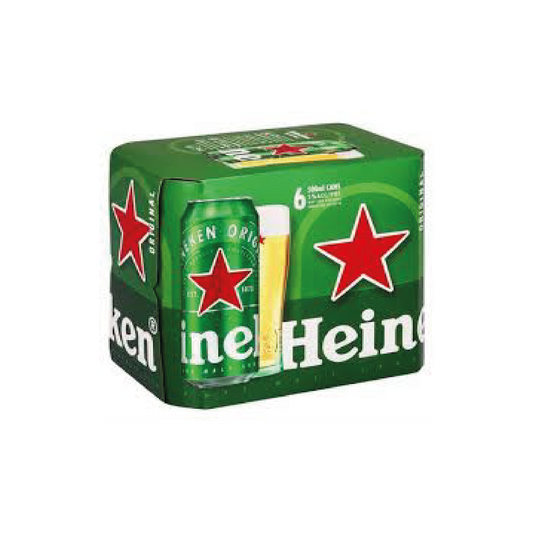 Heineken Lager 500ml Cans - 6 Pack