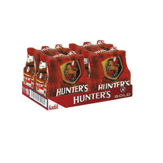 Hunters Gold 330ml Bottles - Case