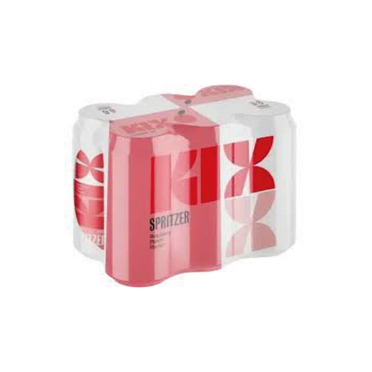 KIX Raspberry Peach 440ml Can - 6 Pack