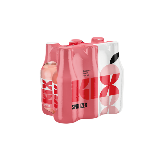 KIX Raspberry Peach 330ml Bottle - 6 Pack