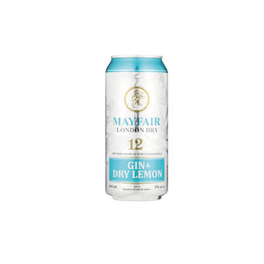 Mayfair Gin And Dry Lemon  440ml Can
