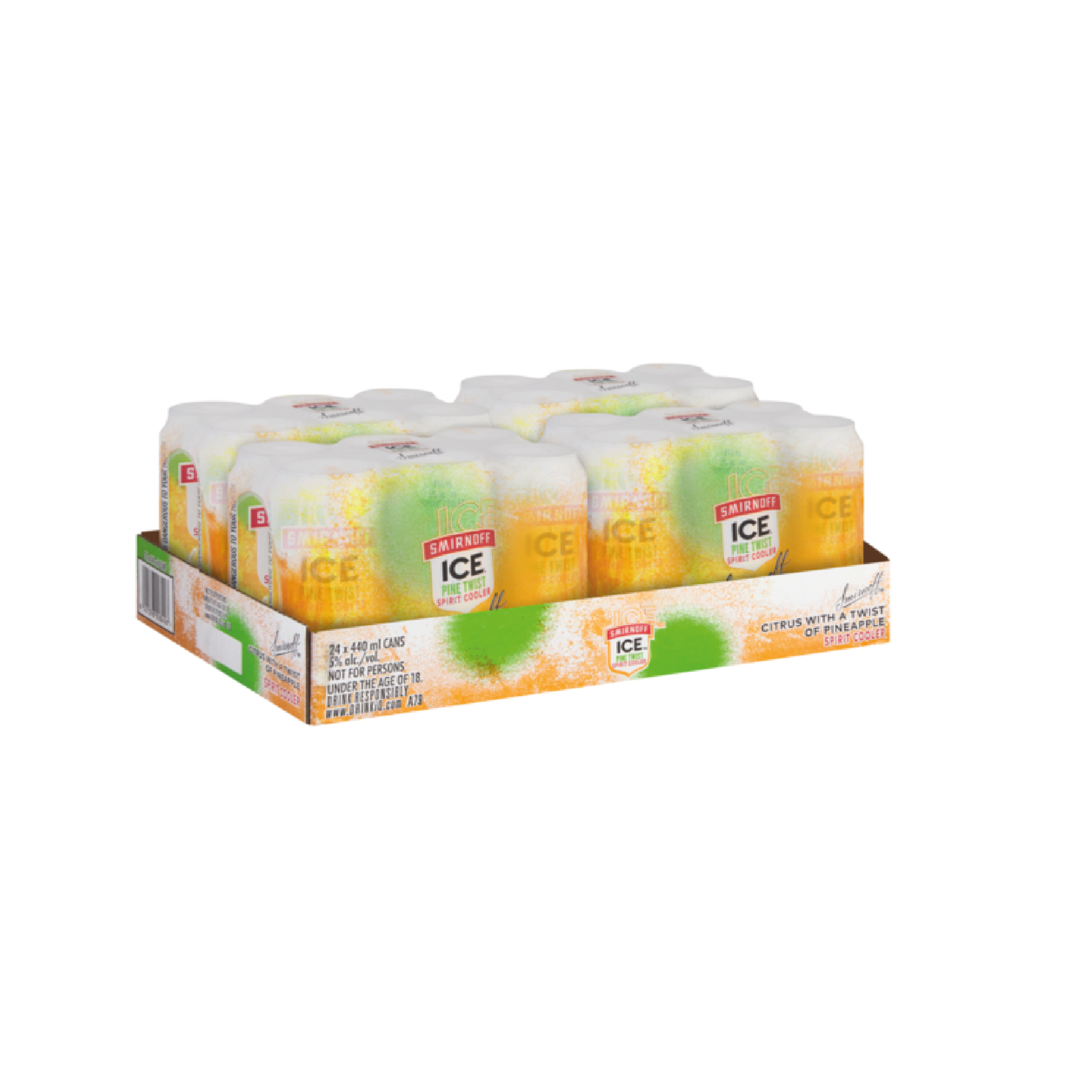 Smirnoff Storm Pine Twist 440ml Can - Case