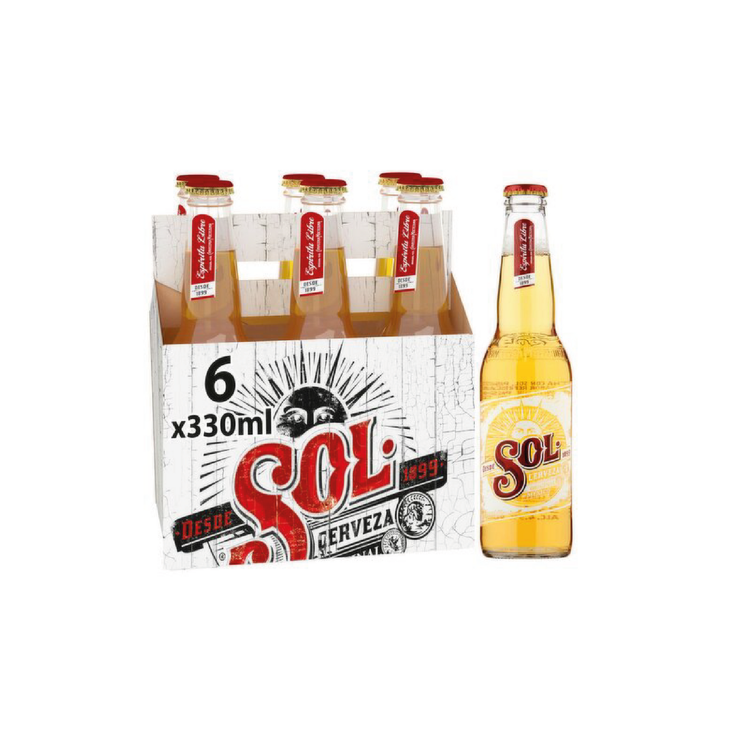 Sol Cerveza 330ml Bottles - 6 Pack