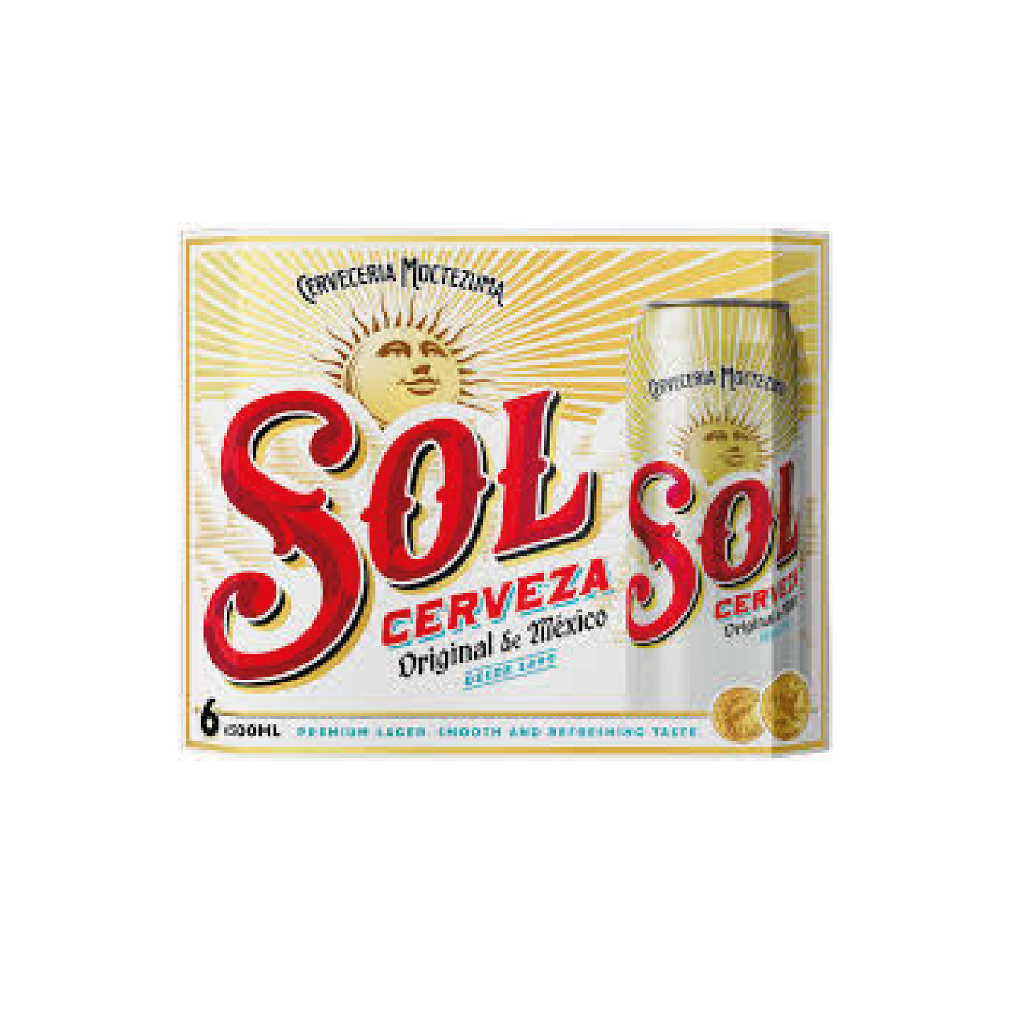 Sol Cerveza 500ml Cans - 6 Pack