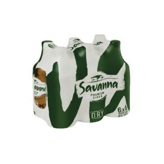Savanna Dry 500ml Bottle - 6 Pack