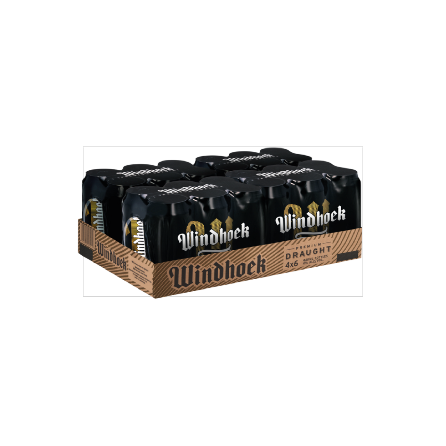Windhoek Draught 500ml Can - Case