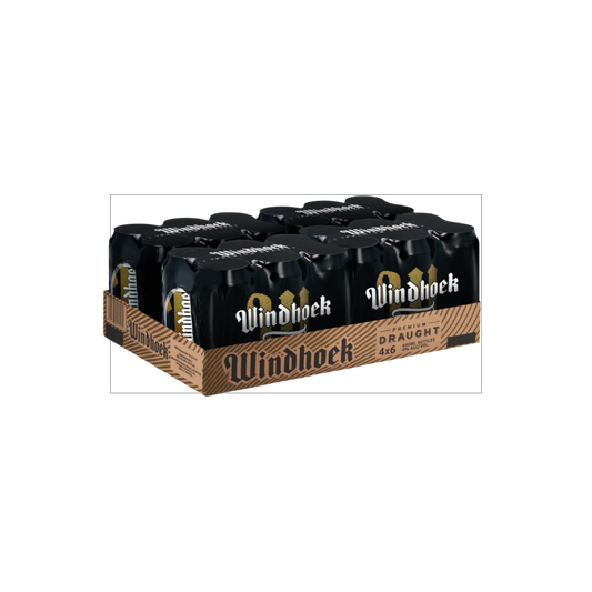 Windhoek Draught 500ml Can - Case