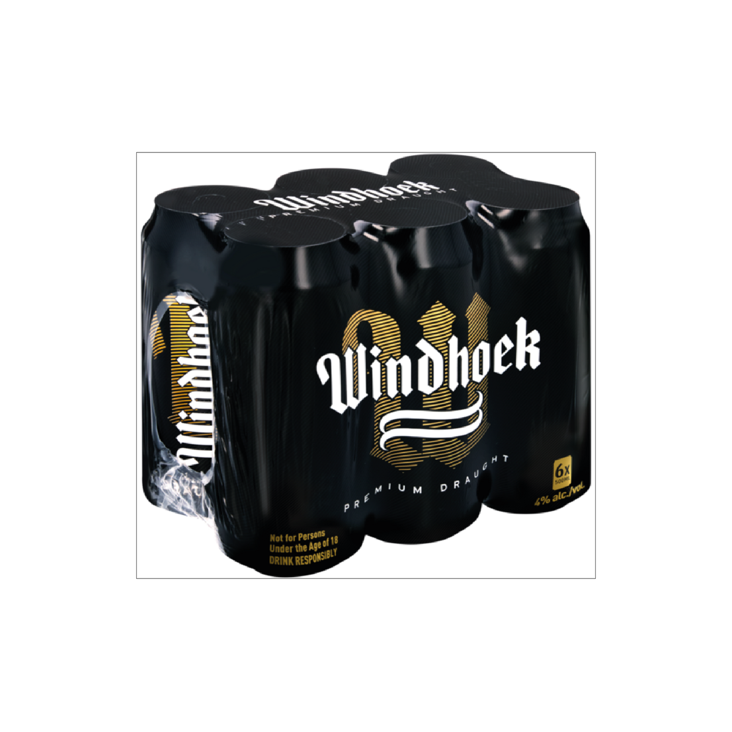 Windhoek Draught 500ml Can - 6 Pack