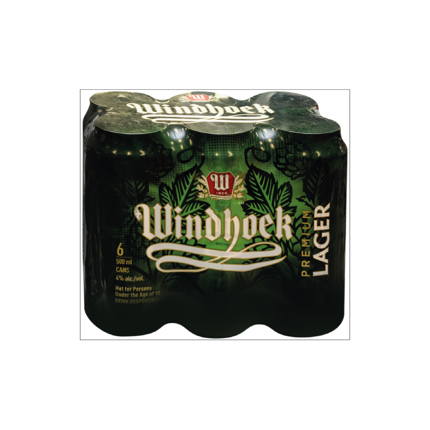 Windhoek Lager 500ml Cans - 6 Pack