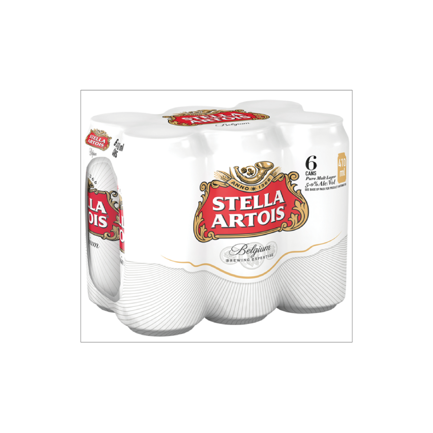 Stella Artois 410ml Cans - 6 Pack